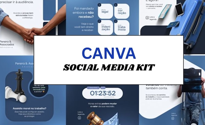 design canva branding kit social media template post design instagram posts