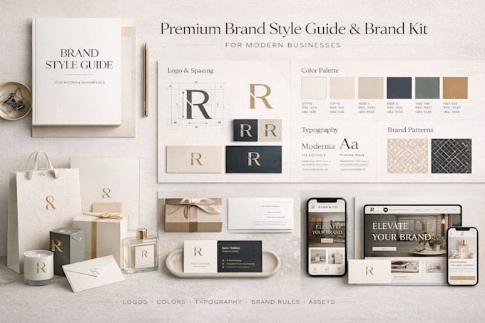 Design a brand style guide and brand kit for consistent logo and brand ...