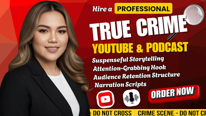 beta read and review your true crime scripts for youtube channel and podcasts