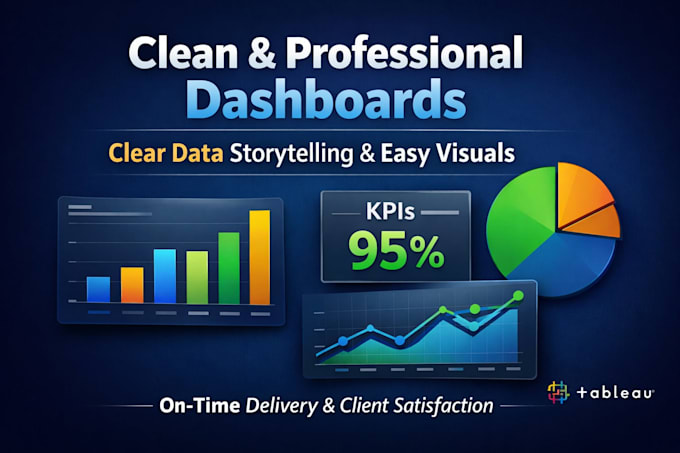 create tableau dashboards, reports, and visualizations