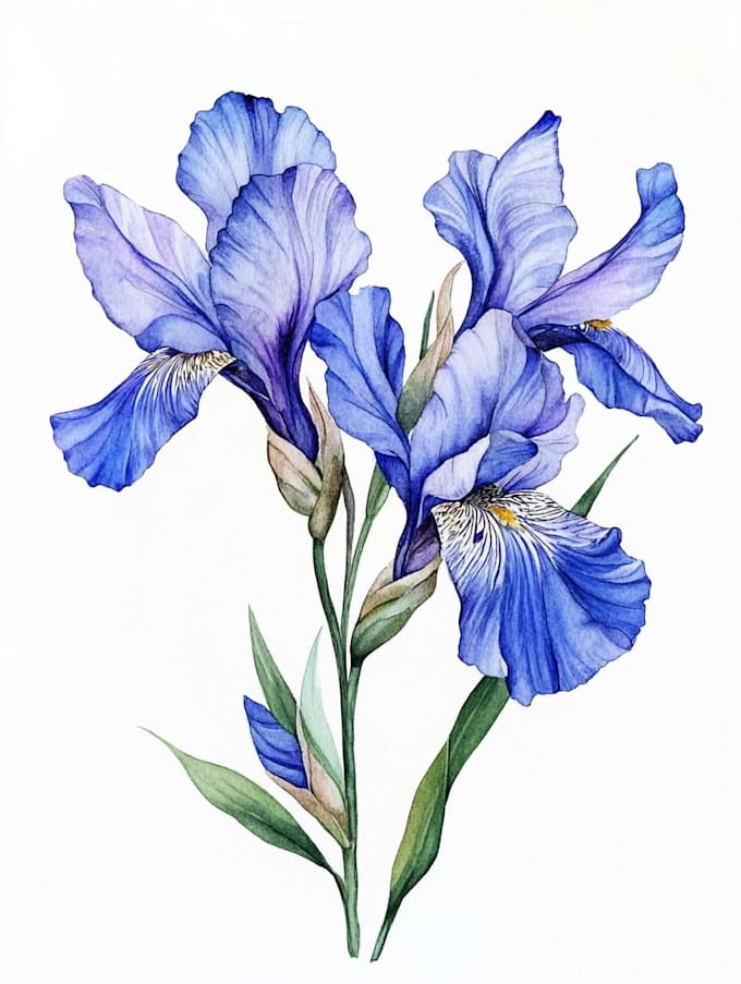 draw a custom hand drawn, botanical, flower, floral logo