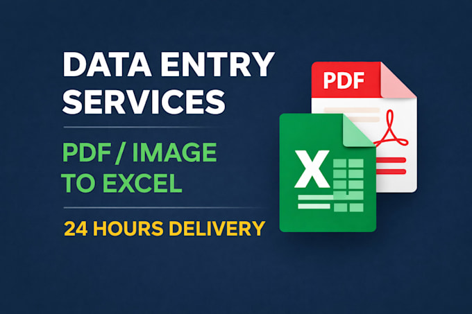 Do pdf to excel data entry service by Lokeshkumar_07 | Fiverr