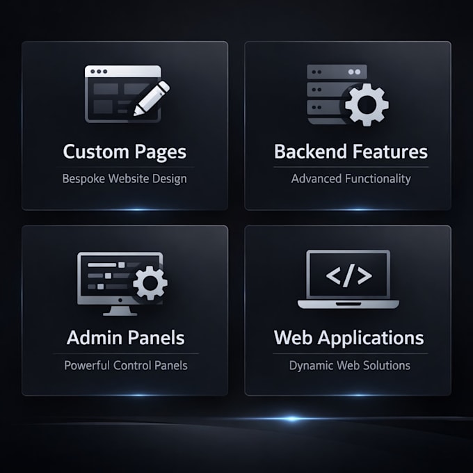 develop small laravel and PHP web applications