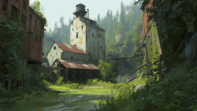 paint an environmental concept art