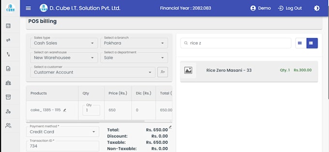 develop a custom pos retail system
