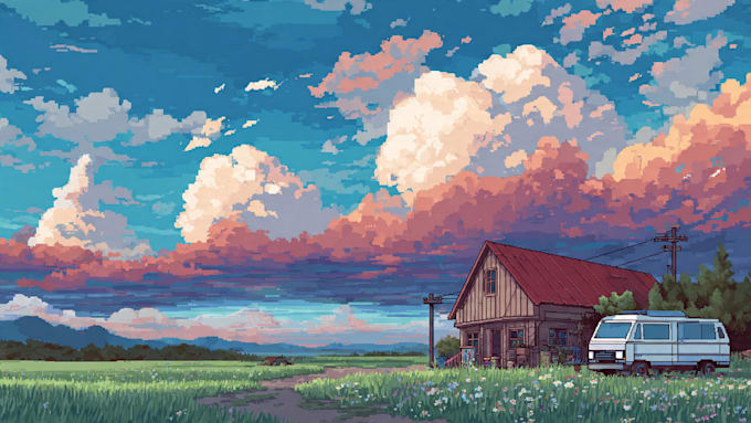 make you a pixel art background