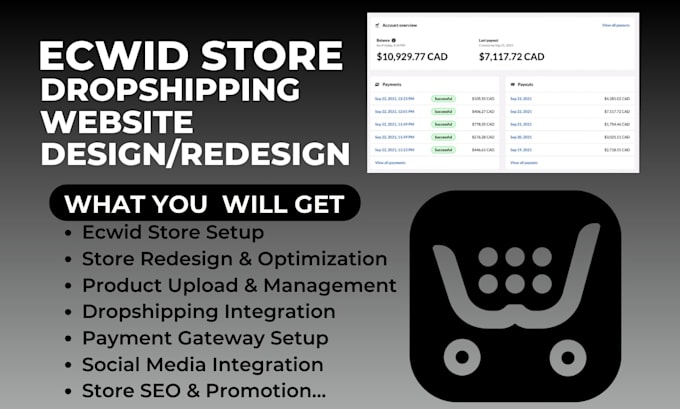 design ecwid dropshipping ecommerce store redesign ecwid promote ecwid store