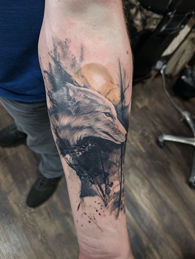 unique realistic tattoo design