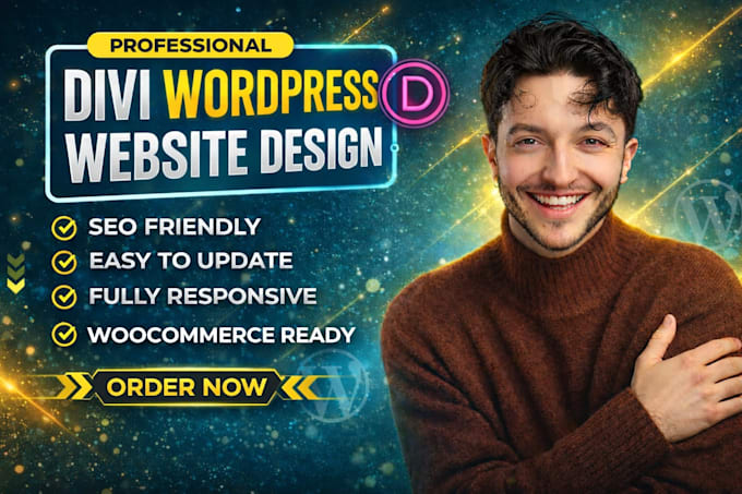 be your divi expert for divi wordpress website, divi website design, divi theme