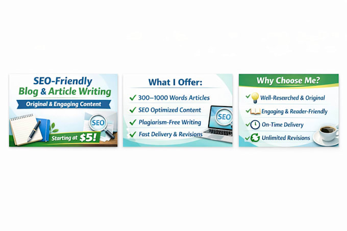 write SEO friendly blog posts and articles