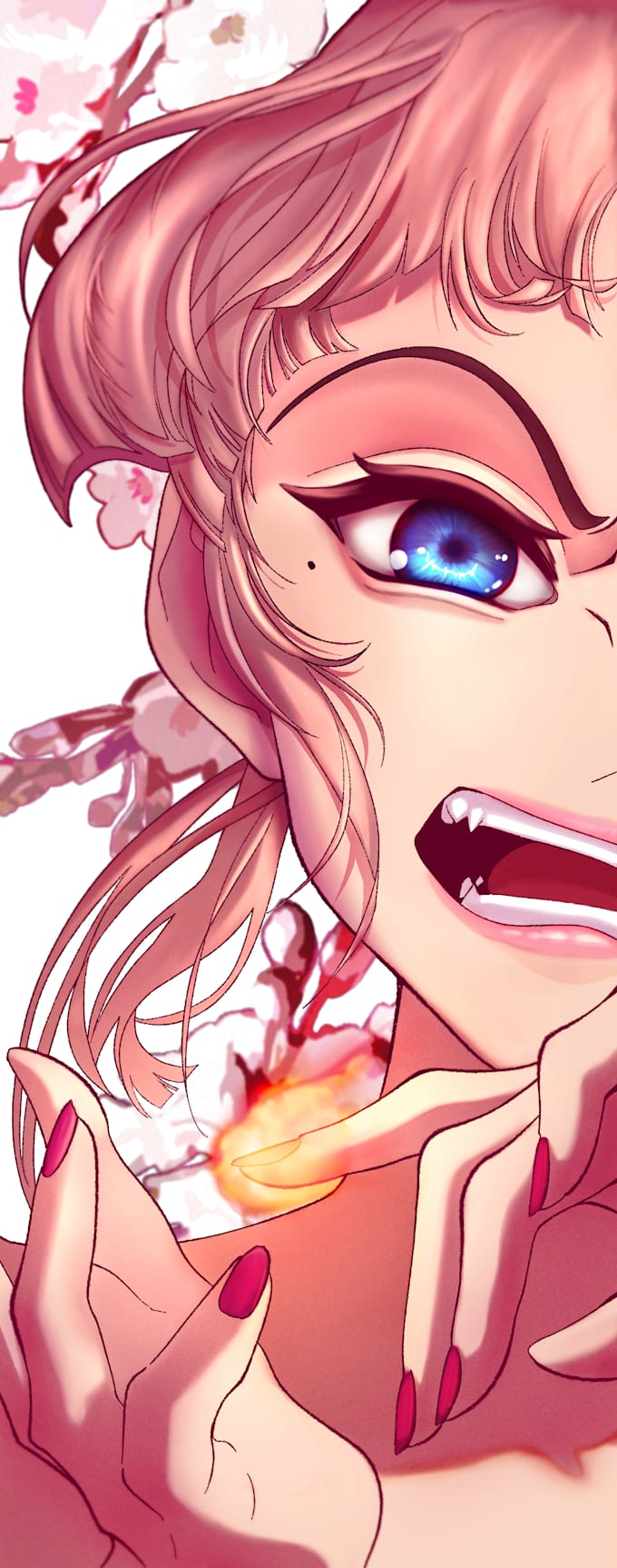 anime illustration for vtuber, game, or story