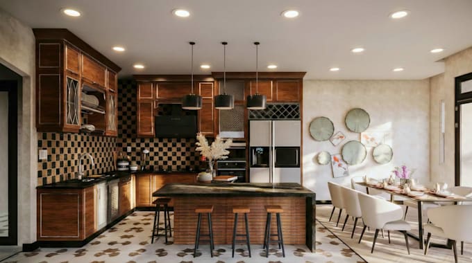 do 3d rendering architecture exterior and interior design