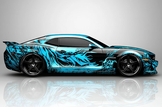 draw professional car wrap, van wrap any vehicle wrap