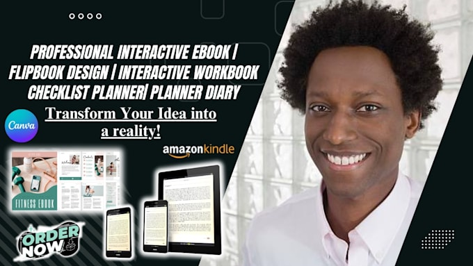write self help ebook, design interactive flip book, kdp journal, diary planner