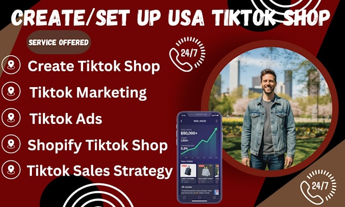 create setup USA tiktok dropshipping shop