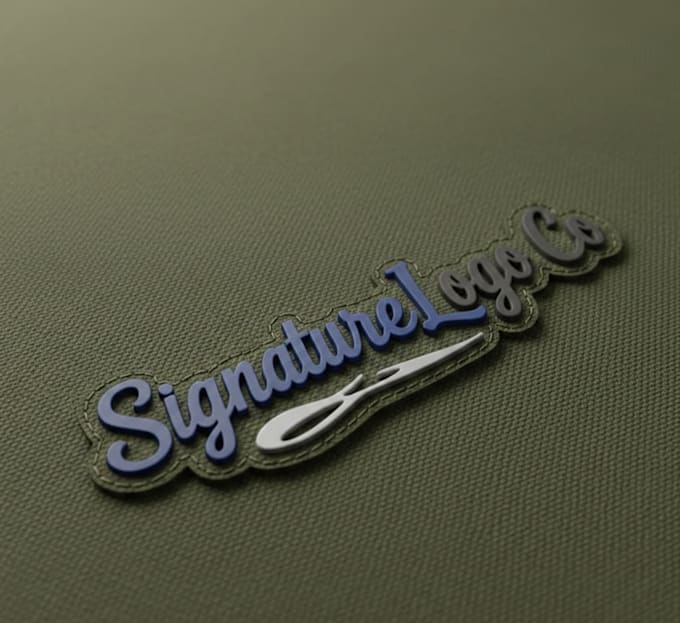 turn logo into ultra realistic pvc rubber patch mockups