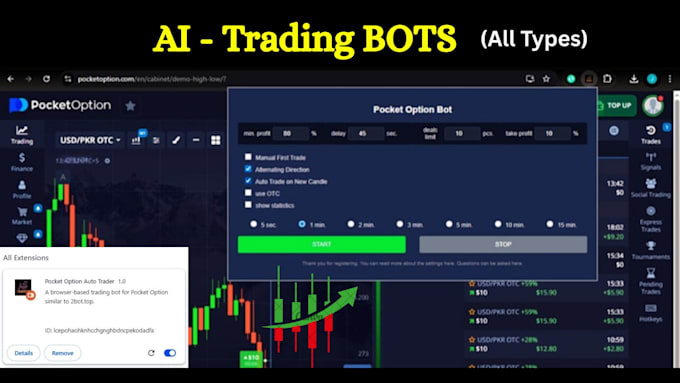 create custom bots, strategies, python trading bots
