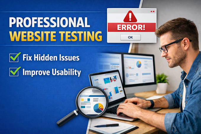 test your website for bugs, usability and responsiveness