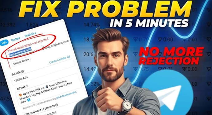 fix telegram ads fix destination rejected telegram ads fix editorial ads issue