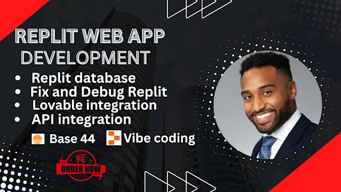 develop replit ai web app fix and a lovable API integration base 44