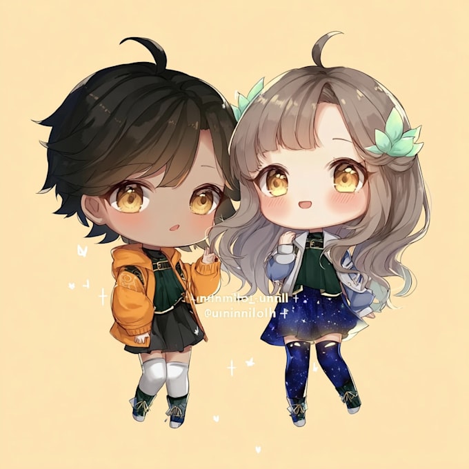 draw your character into cute chibi