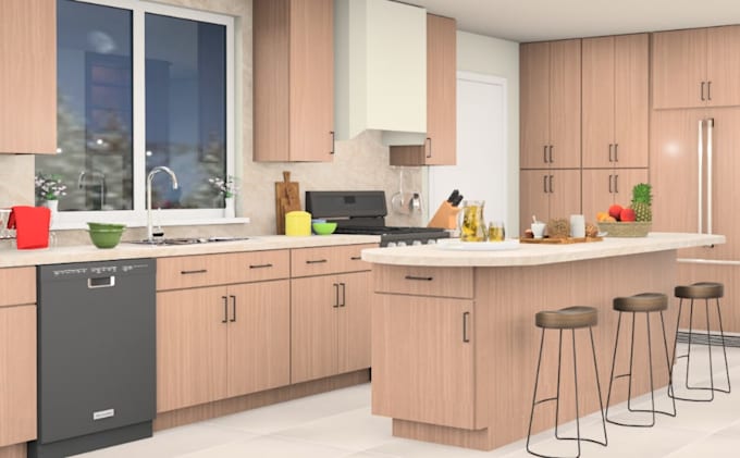 do kitchen and bathroom design by using 2020 design live