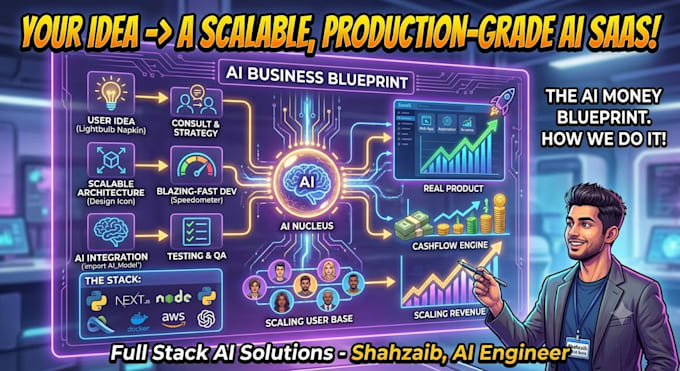 build saas, website and full stack software as ai software developer
