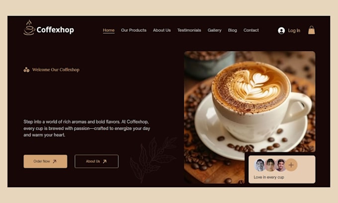 build private label coffee website cafe beverage, green tea matcha brand store