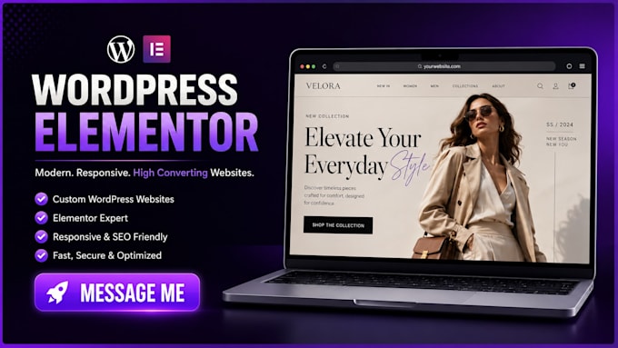 elementor pro, elementor website, elementor wordpress, wordpress website design