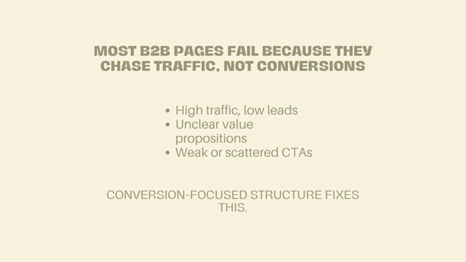 write high conversion b2b landing page copy