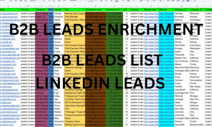 do data enrichment, find emails, prospect list building, b2b lead generation