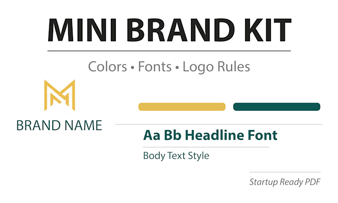 design a minimalist brand board with colors and fonts PDF