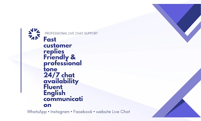 provide online chat support and customer service