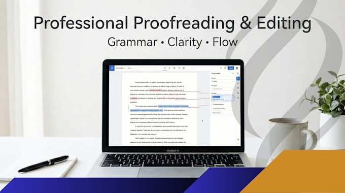 proofread and edit academic documents for clarity and grammar