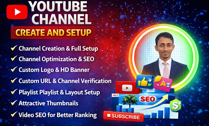 create and setup youtube channel professionally