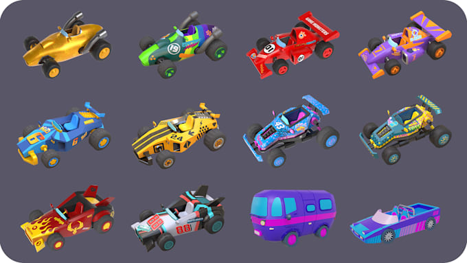 modelling  cartoon vehicle or car