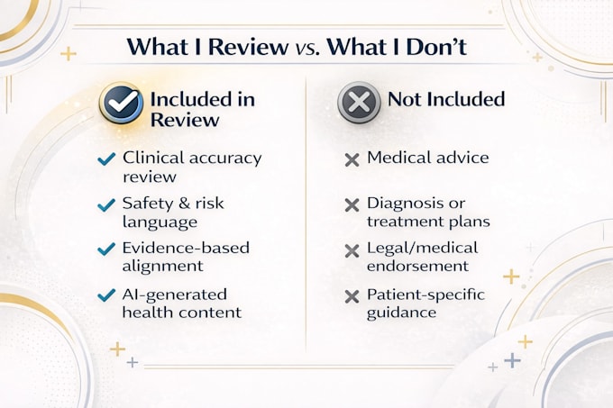 clinically review ai generated health content for accuracy and safety