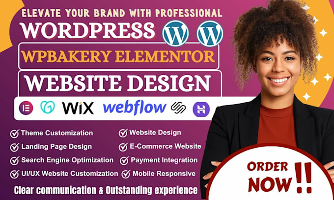 customize wpbakery elementor website design lovable to wordpress website design