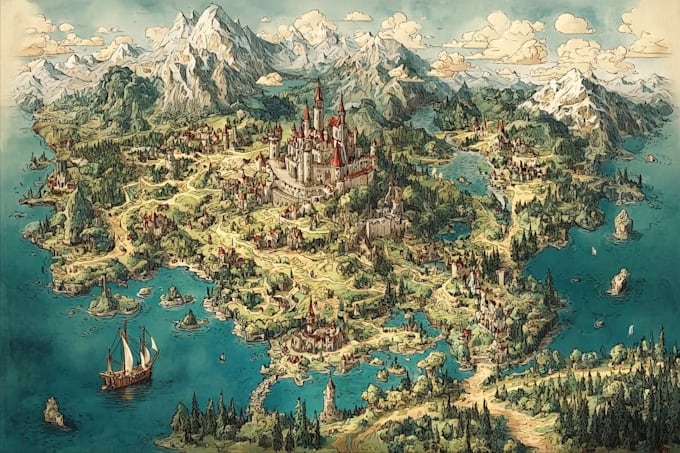 create a unique fantasy map for your novel or campaign
