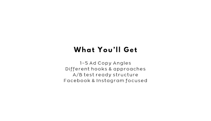high converting facebook, instagram ad copy for sales