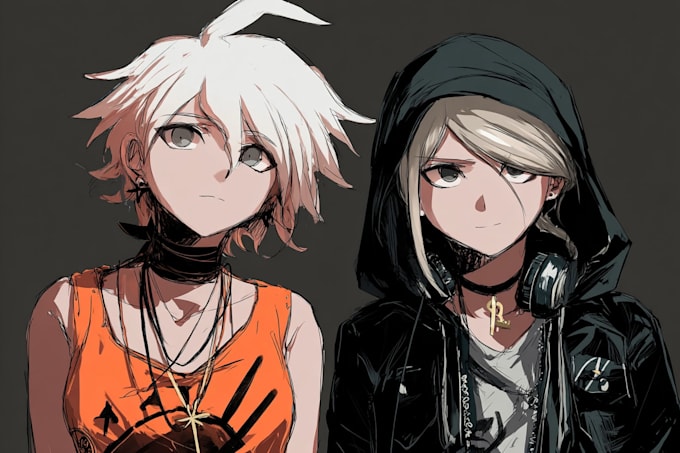 make a fancy danganronpa style character with  personality