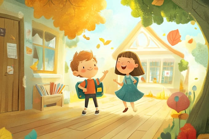 draw children book illustration