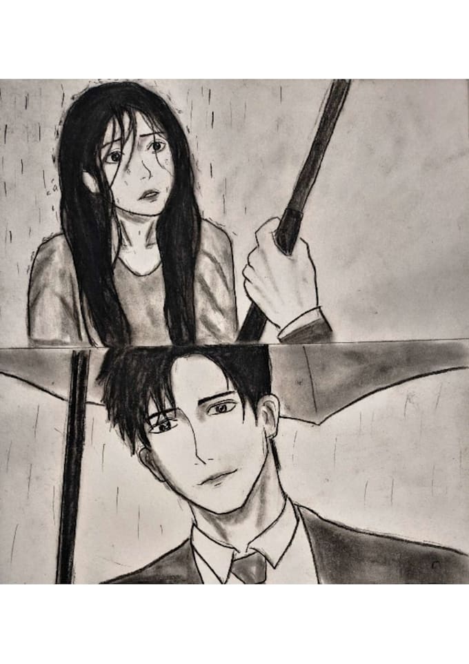 draw emotional comic sketch illustration