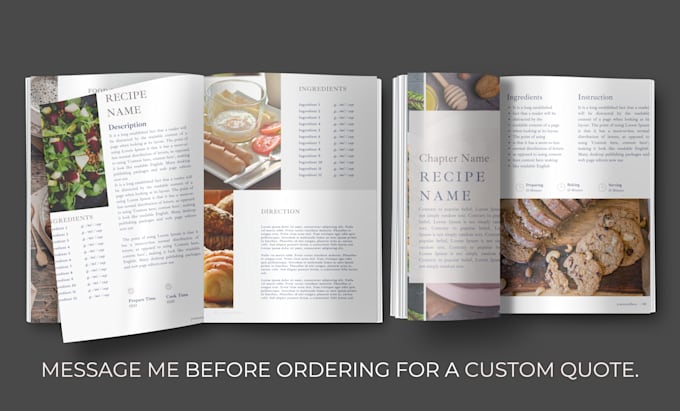 format your cookbook for KDP and clean, pro layout print