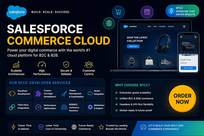 develop and customize salesforce commerce cloud sfcc stores