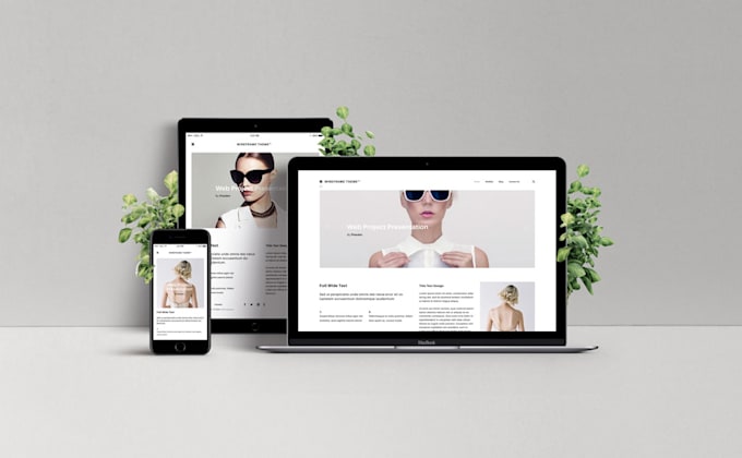 develop a modern, responsive, and professional website