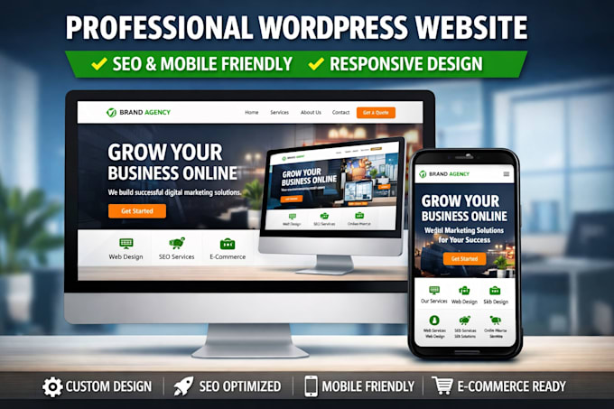 design or redesign a modern wordpress website with seo and mobile responsiveness