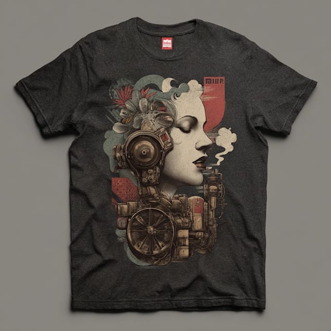 create unique vintage retro tshirt design