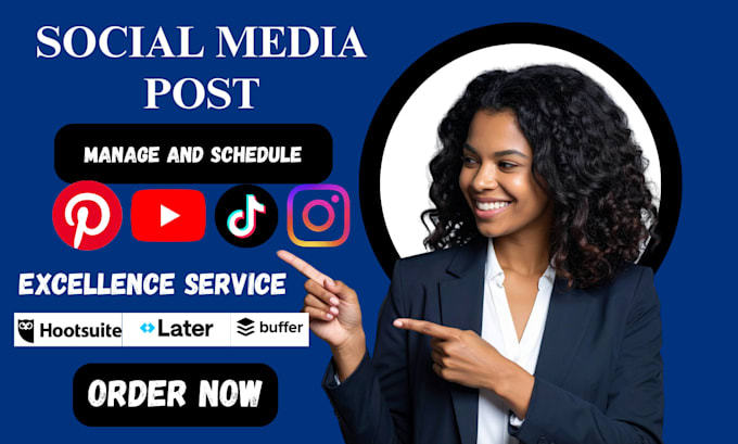 schedule and manage your social media post using sprout social,buffer, hootsuite
