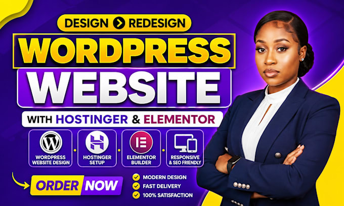 hostinger website design elementor website redesign wordpress website redesign